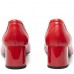 Pantofi dama eleganti, Glemis, piele naturala - Model: Siena, Culoare: Rosu box, Marime: 38 (25 cm)