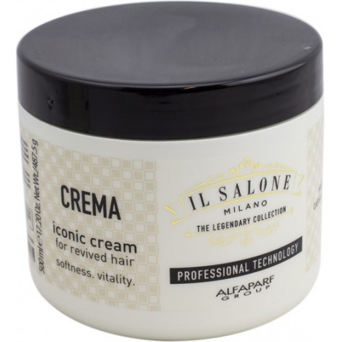 Masca Pentru Par Normal Sau Uscat - Iconic Cream - Il Salone - Alfaparf Milano - 500 Ml