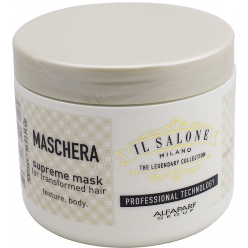 Masca Pentru Par Foarte Uscat Sau Degradat - Supreme Mask - Il Salone - Alfaparf Milano - 500 Ml