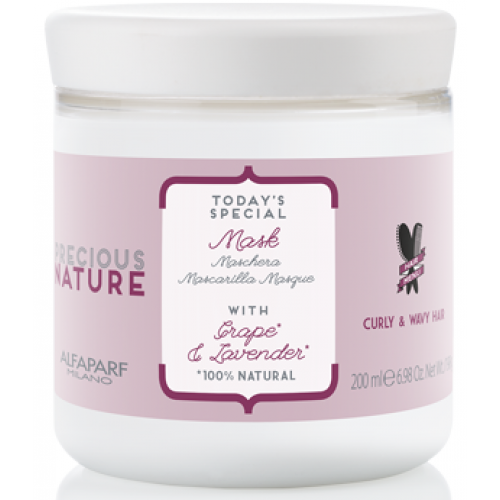 Masca Hranitoare Pentru Par Cret/ondulat - Mask - Precious Nature - Curly And Wavy Hair - Alfaparf Milano - 200 Ml