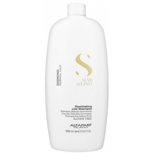 Sampon De Stralucire Pentru Par Normal - Illuminating Low Shampoo - Semi Di Lino - Diamond - Alfaparf Milano - 1000 Ml