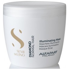 Masca tratament de stralucire pentru par normal - Illuminating Mask - Semi Di Lino - Diamond - Alfaparf - 500 ml