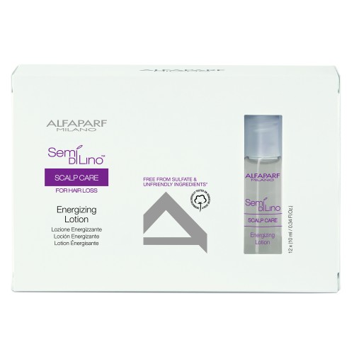 Fiole Energizante Pentru Caderea Parului - Scalp Energizing Lotion - Semi Di Lino - Alfaparf Milano - 12 X 10 Ml