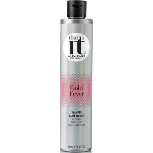 Sampon Pigmentat Pentru Stralucirea Parului Blond Cald - Gold Fever - That's It - Alfaparf Milano - 250 Ml