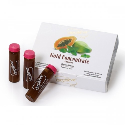 Inhibitor De Crestere A Parului - Gold Concentrate - Depileve - 3 X 10 Ml