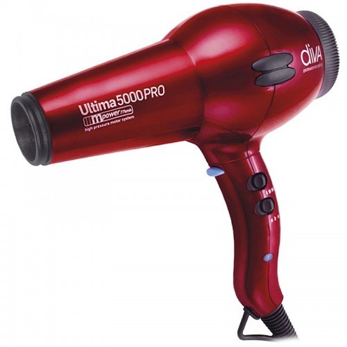 Uscator De Par Profesional Rosu Cu Tehnologie Ionica - Red - Ultima 5000pro Dryer - Diva