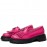Mocasini dama, Glemis, piele naturala - Cod: 655, Culoare: Magenta, Talpa: Neagra, Marime: 39