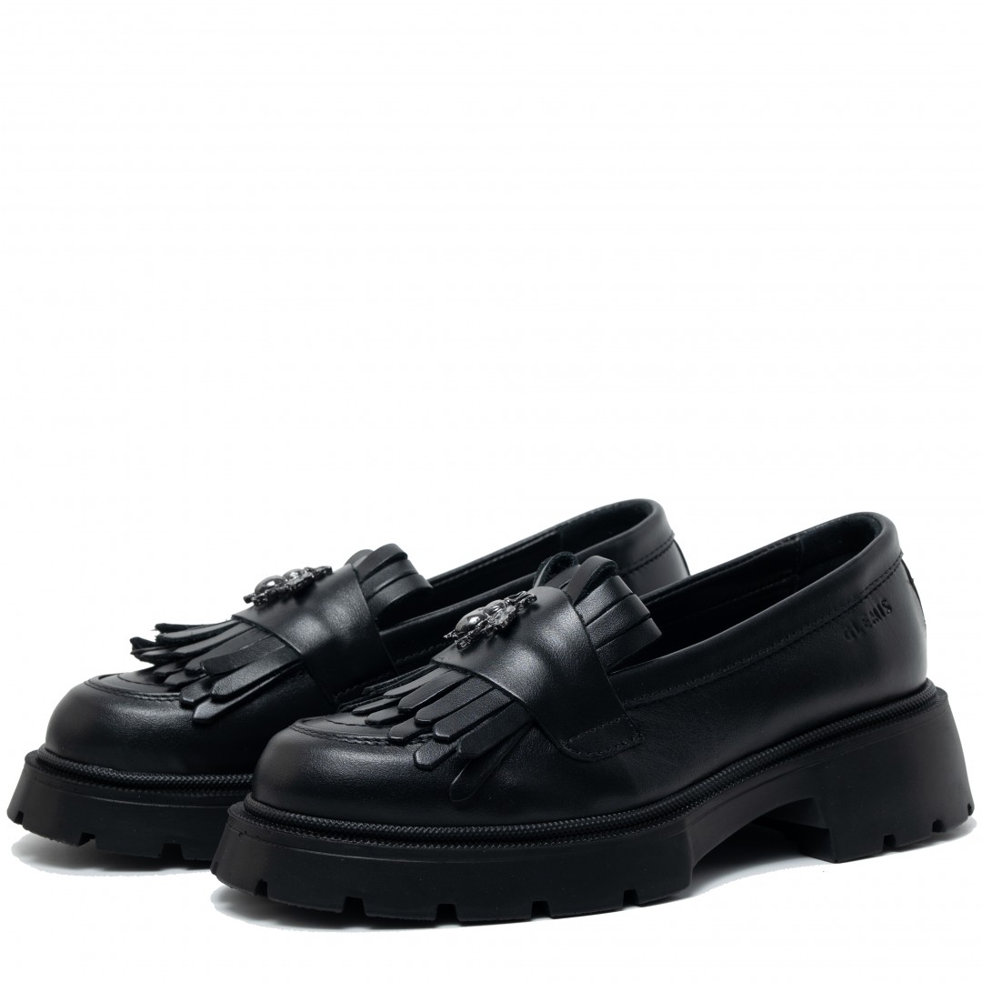 Mocasini dama, Glemis, piele naturala - Cod: 655, Culoare: Negru, Marime: 38