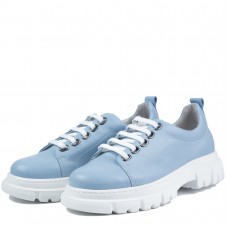 Pantofi casual dama, Glemis, piele naturala - Cod: 665, Culoare: Albastru, Marime: 38