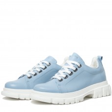 Pantofi casual dama, Glemis, piele naturala - Cod: 665, Culoare: Albastru, Marime: 38