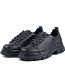 Pantofi casual dama, Glemis, piele naturala - Cod: 665, Culoare: Negru, Marime: 38