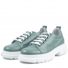 Pantofi casual dama, Glemis, piele naturala - Cod: 665, Culoare: Verde, Marime: 41