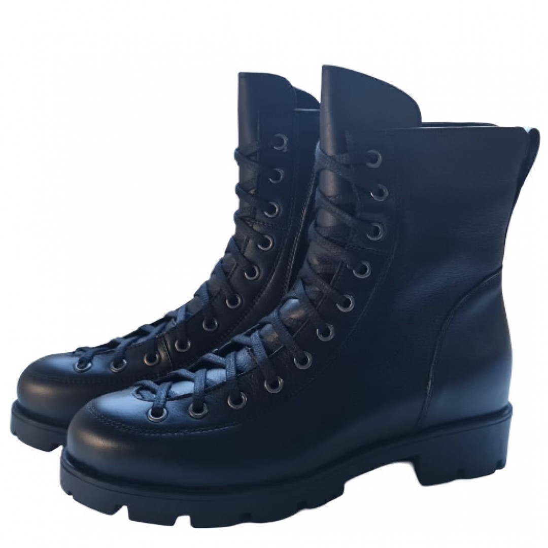 Ghete dama, Glemis, piele naturala - Cod: AS-2205, Culoare: Negru Box, Marime: 38 (25.2 cm)