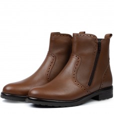 Ghete dama, Glemis, piele naturala - Cod: AS-2442, Culoare: Maro Box, Marime: 38 (25.2 cm)