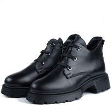 Ghete dama calapod lat, Glemis, piele naturala - Cod: AS-2462, Culoare: Negru Box, Marime: 38 (25.2 cm)