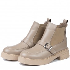 Ghete dama, Glemis, piele naturala - Cod: AS-2525-04, Culoare: Taupe Box, Marime: 38 (24.9 cm)