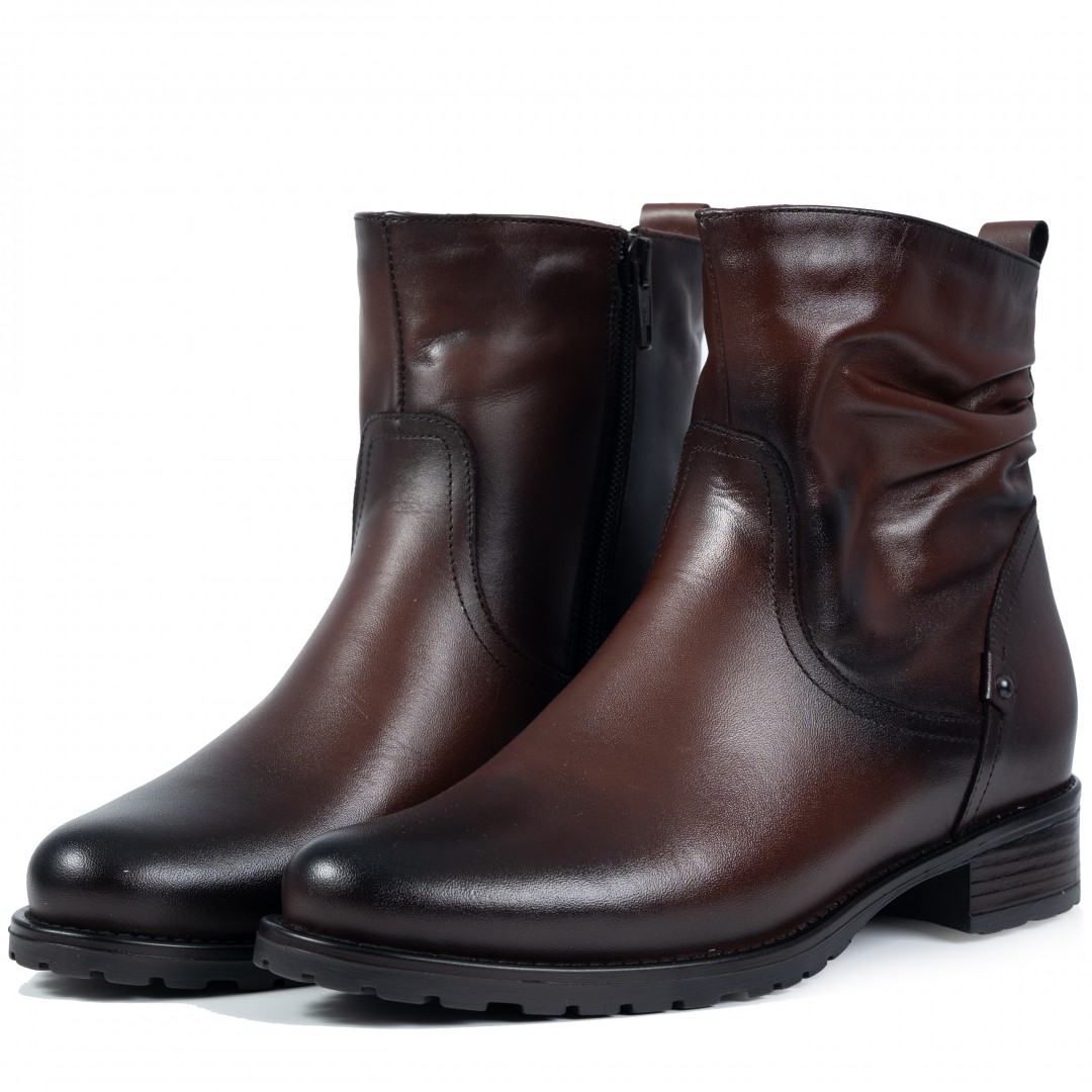 Ghete dama clasic, Glemis, piele naturala - Cod: AS-4121-1, Culoare: Maro Box, Marime: 38 (25 cm)