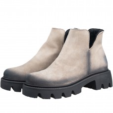 Ghete dama smart office, Glemis, piele naturala - Cod: IB-4000, Culoare: Bej, Marime: 37 (24 cm)