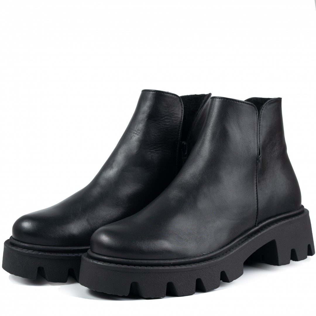 Ghete dama smart office, Glemis, piele naturala - Cod: IB-4000, Culoare: Negru Box, Marime: 38 (24.5 cm) Ghete dama smart office, Glemis, piele naturala - Cod: IB-4000, Culoare: Negru Box, Marime: 38 (24.5 cm)