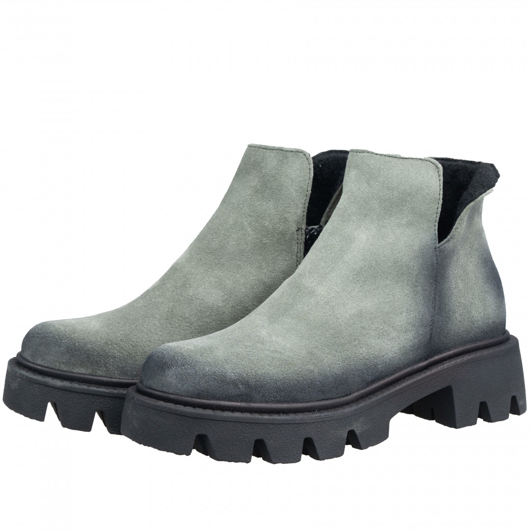 Ghete dama smart office, Glemis, piele naturala - Cod: IB-4000, Culoare: Verde, Marime: 38 (24.5 cm)