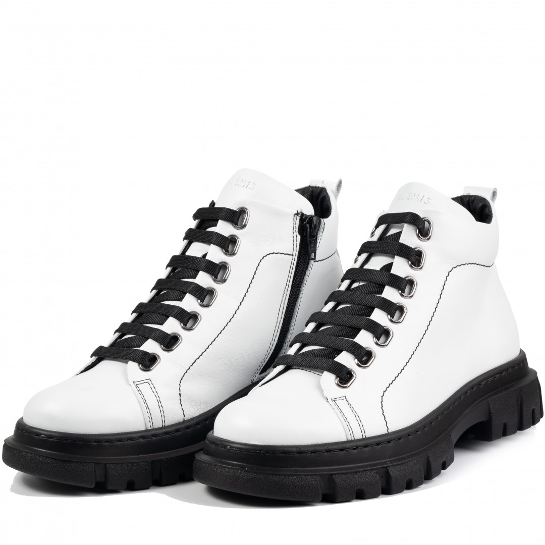 Ghete dama calapod lat, Glemis, piele naturala - Cod: Lejero, Culoare: Alb Box, Marime: 38 (24.8 cm) Ghete dama calapod lat, Glemis, piele naturala - Cod: Lejero, Culoare: Alb Box, Marime: 38 (24.8 cm)