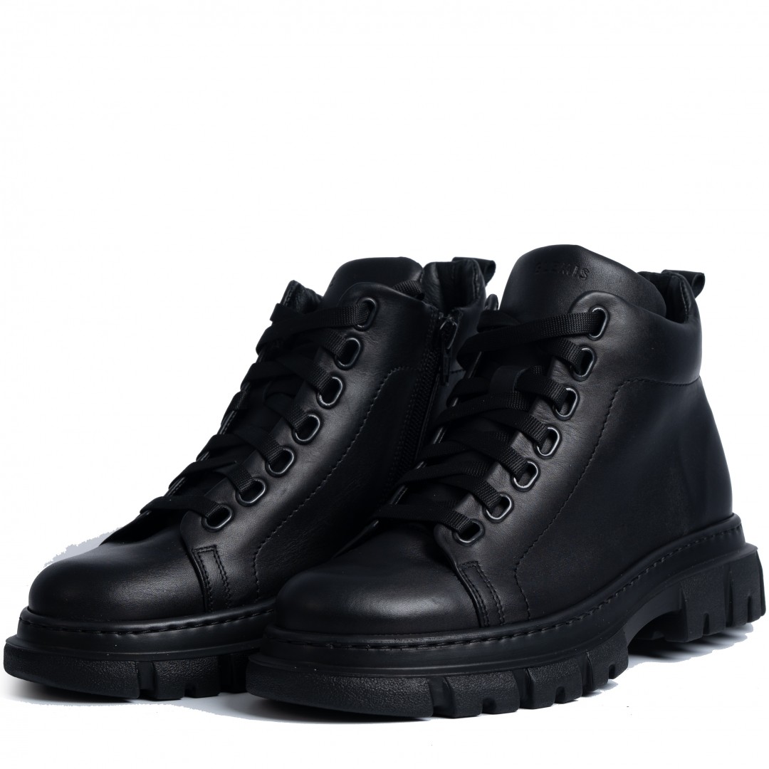 Ghete dama calapod lat, Glemis, piele naturala - Cod: Lejero, Culoare: Negru Box, Marime: 38 (24.8 cm)