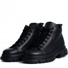 Ghete dama calapod lat, Glemis, piele naturala - Cod: Lejero, Culoare: Negru Box, Marime: 38 (24.8 cm)