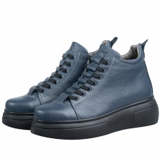 Ghete dama premium, Glemis, piele naturala - Cod: PS-asti-1135, Culoare: Blue Bizon, Marime: 38 (24.9 cm)