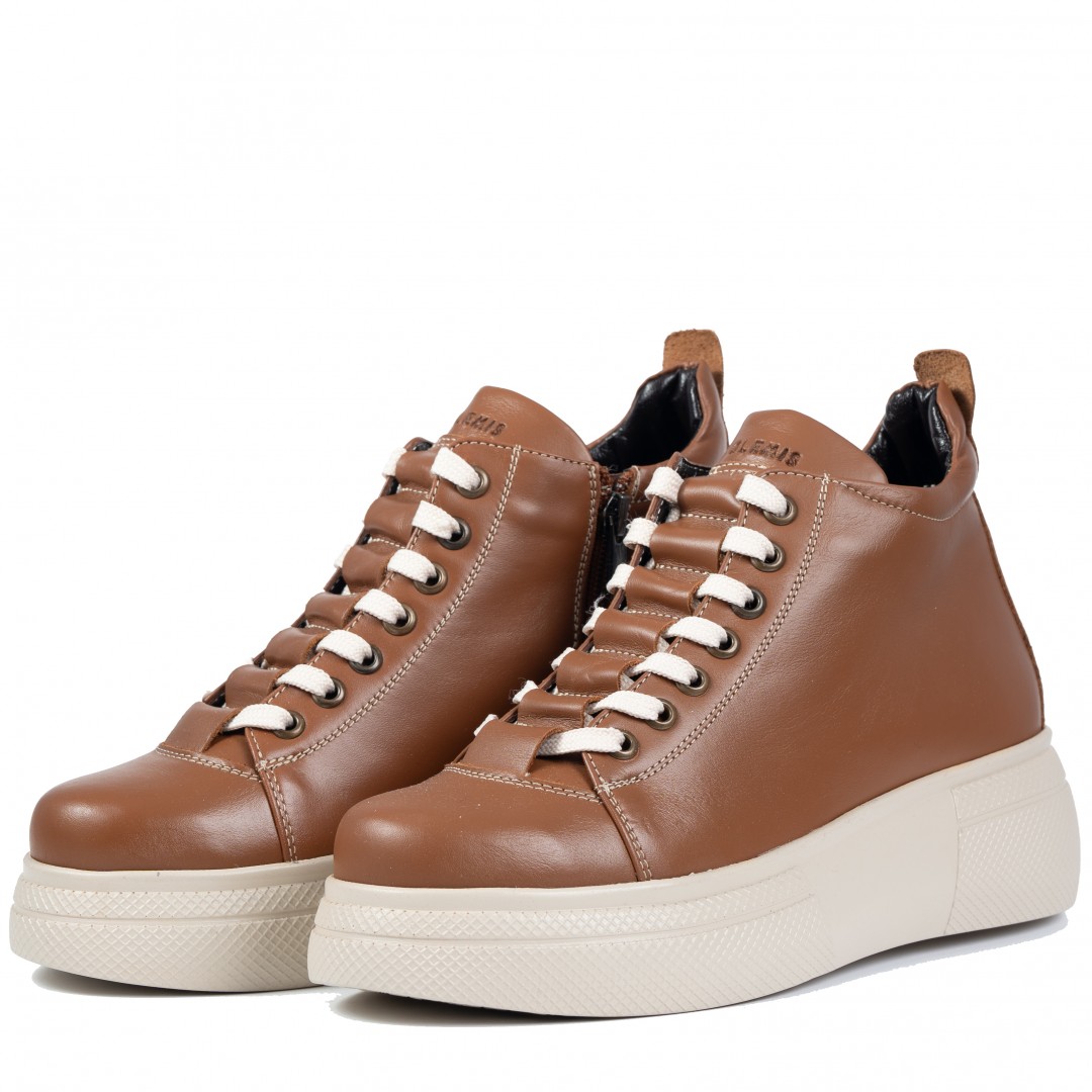Ghete dama premium, Glemis, piele naturala - Cod: PS-asti-1135, Culoare: Maro Box, Marime: 38 (24.9 cm)