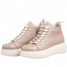 Ghete dama premium, Glemis, piele naturala - Cod: PS-asti-1135, Culoare: Taupe Bizon, Marime: 38 (24.9 cm)