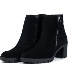 Ghete dama clasic, Glemis, piele naturala - Cod: PS-athena-160, Culoare: Negru Velur, Marime: 38 (24.6 cm)