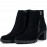 Ghete dama clasic, Glemis, piele naturala - Cod: PS-athena-160, Culoare: Negru Velur, Marime: 38 (24.6 cm)