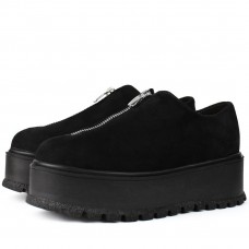 Pantofi casual dama, Glemis, piele naturala intoarsa - Model: IB-2275, Culoare: Negru velur, Marime: 38 (24.5 cm)