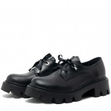Pantofi casual dama, Glemis, piele naturala - Model: IB-2305, Culoare: Negru, Marime: 38 (25 cm)