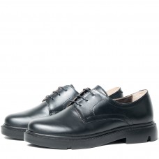 Pantofi casual unisex, Glemis, piele naturala - Model: PS-norocos-1145, Culoare: Negru Box, Marime: 40 (26.6 cm)