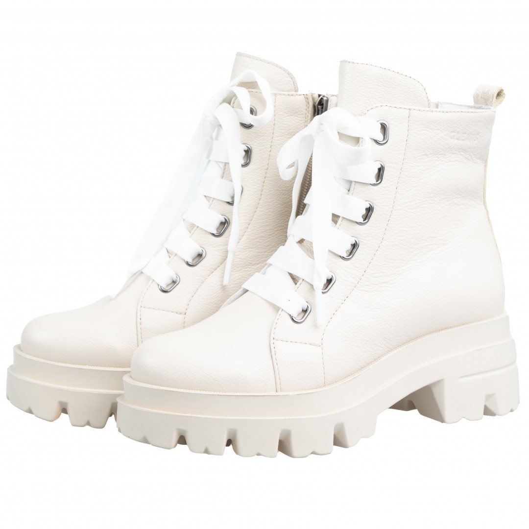Bocanci dama, Glemis, piele naturala - Model: PS-995, Culoare: Bej Bizon, Marime: 38