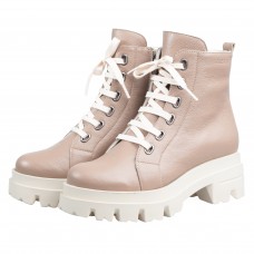 Bocanci dama, Glemis, piele naturala - Model: PS-995, Culoare: Taupe Bizon, Marime: 38