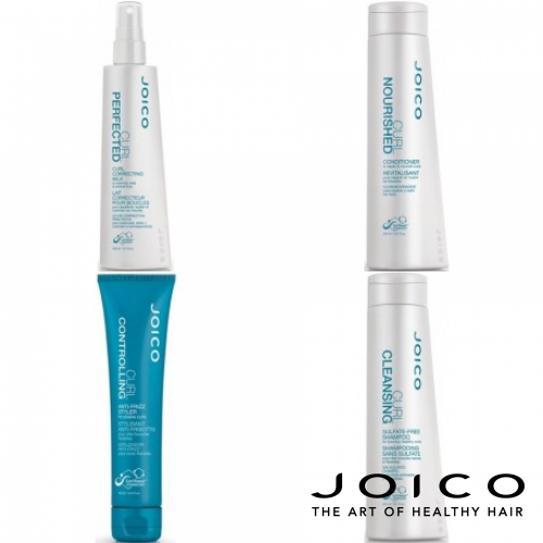 Kit Hidratant Mic Pentru Parul Ondulat / Cret - Curl - Joico - 4 Produse Cu 10% Discount