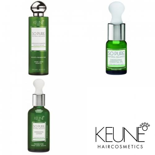 Kit Energizant Pentru Stimularea Creșterii Părului (fără Sulfați și Parabeni) - So Pure Energizing - Keune - 3 Produse Cu 15% Discount