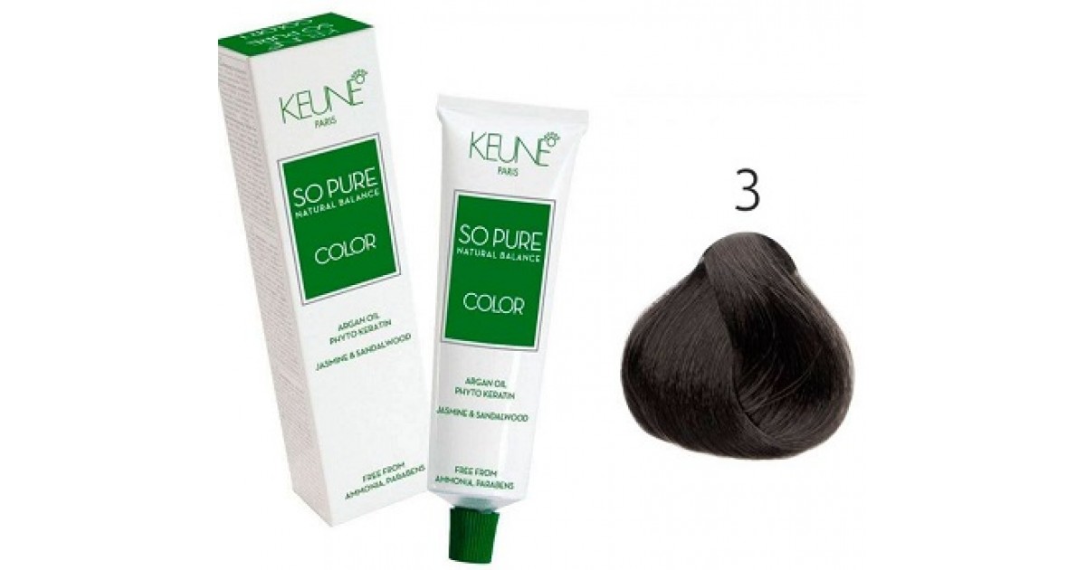 Vopsea permanenta - 3 - So Pure Color - Keune - 60 ml