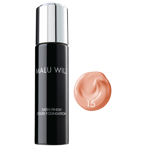 Fond De Ten Cu Efect Satinat - Nr. 15 - Satin Finish Liquid Foundation - Malu Wilz - 30 Ml