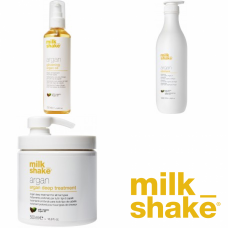 Kit mare pentru hidratare si reparare - Organ Argan Oil - Milk Shake - 3 produse cu 20% discount