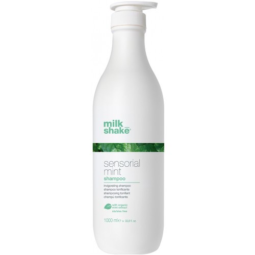 Sampon Revigorant Cu Extract Organic De Menta Pentru Uz Zilnic - Shampoo - Sensorial Mint - Milk Shake - 1000 Ml