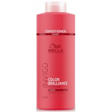 Balsam pentru parul gros vopsit - Vibrant Color Conditioner - Coarse - Invigo Brilliance - Wella - 1000 ml